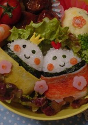 キャラ弁☆ひなまつりお弁当-レシピのメイン写真