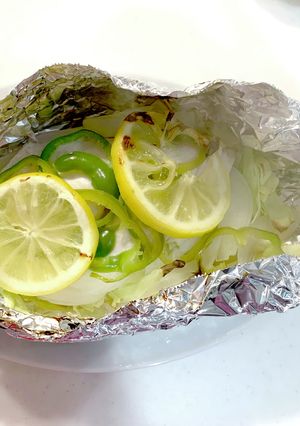 サワラと旬野菜のレモンバターホイル焼-レシピのメイン写真