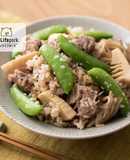 塩麹で腸活★豚肉とタケノコの炊き込みご飯