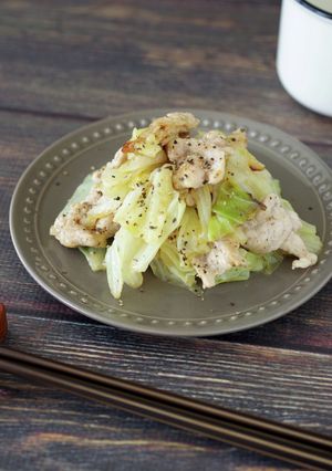 豚肉とキャベツのフライパン蒸し-レシピのメイン写真