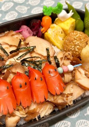 乗せるだけのお弁当★鶏チャーシュー丼-レシピのメイン写真