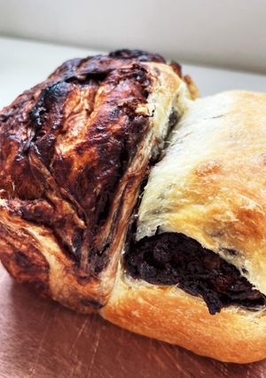 鍋焼きチョコ食パン-レシピのメイン写真