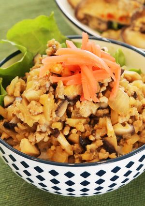 男の料理：しいたけの肉味噌-レシピのメイン写真