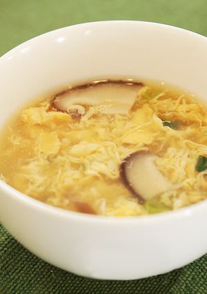 男の料理：しいたけスープ-レシピのメイン写真