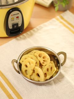 \大同電鍋レシピ/れんこん煮/カレー風味-レシピのメイン写真