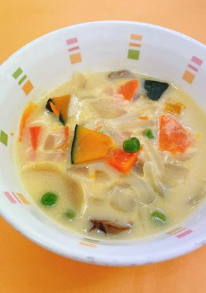 パンプキンシチュー☆給食メニュー-レシピのメイン写真