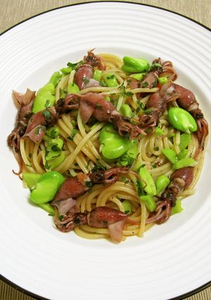 そら豆とホタルイカのパスタ-レシピのメイン写真