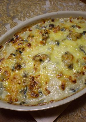 手軽に作る牡蠣とほうれん草のグラタン-レシピのメイン写真