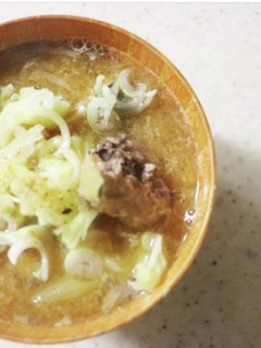 簡単なのに本格的☆鯖缶味噌汁-レシピのメイン写真