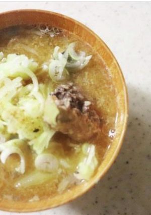 簡単なのに本格的☆鯖缶味噌汁-レシピのメイン写真