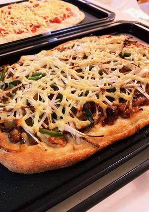 ねぎ豚ピザ-レシピのメイン写真