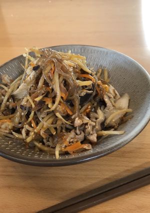 給食の五目きんぴら-レシピのメイン写真