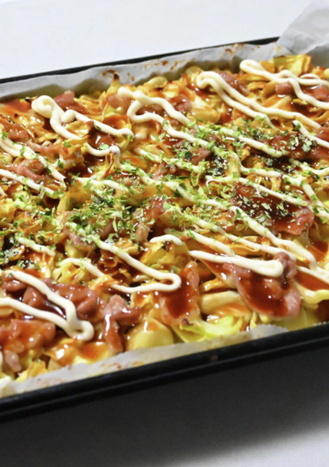 トースターでサイリウムのお好み焼き-レシピのメイン写真