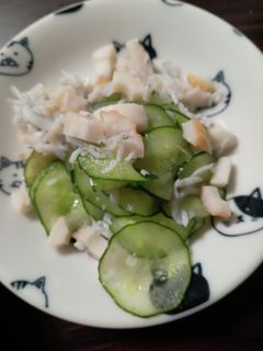 きゅうりとちくわとしらすの酢の物-レシピのメイン写真