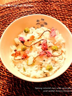春色豆ごはん❤️生グリーンピースと桜入り-レシピのメイン写真