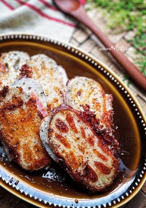 蓮根のベーコンチーズ挟み焼き-レシピのメイン写真
