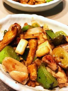 簡単美味しい!春ねぎと鶏肉の焼き鳥風炒め-レシピのメイン写真