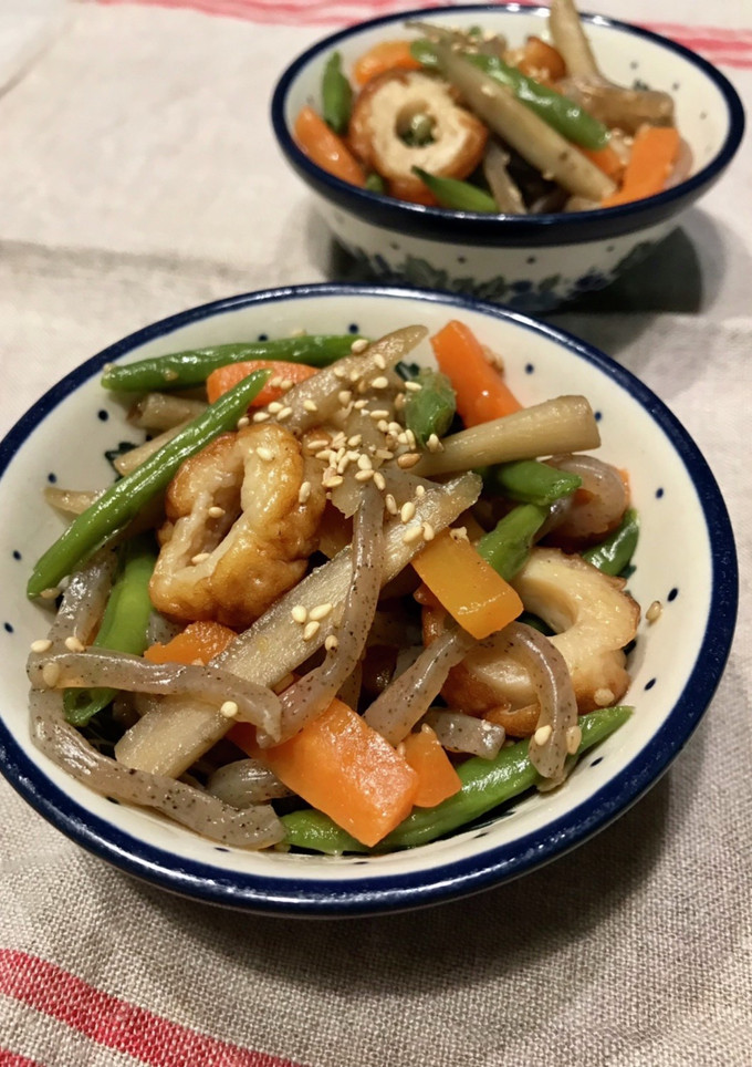 根菜と太ちくわの炒め煮-レシピのメイン写真