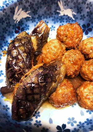 母直伝☆生姜とネギ香る茄子のはさみ揚げ-レシピのメイン写真