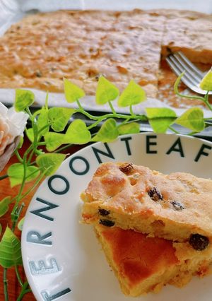 ☆米粉りんご薩摩芋レーズンで鉄板ケーキ☆-レシピのメイン写真