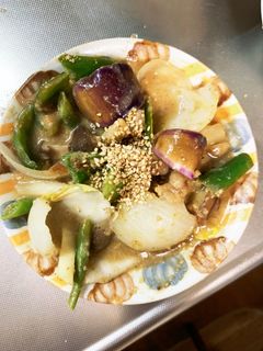 簡単きな粉コク旨梅味豚こま大根青椒肉絲風-レシピのメイン写真