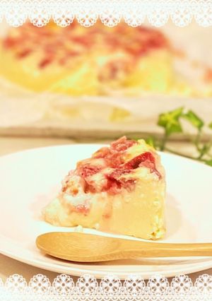 とろっとろ♡苺のチーズケーキ-レシピのメイン写真