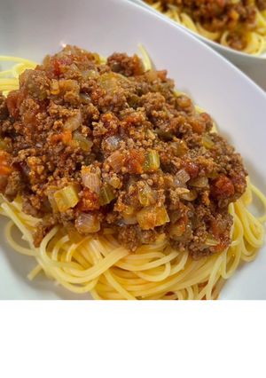 セロリいっぱいミートソース-レシピのメイン写真