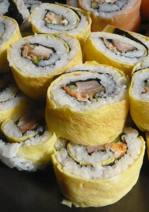 おもてなしに★照り焼きチキンの親子ロール-レシピのメイン写真