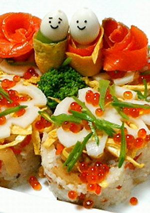 可愛い！チラシ寿司☆おひな祭りにどうぞ☆-レシピのメイン写真