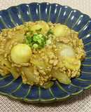 冷凍里芋活用！ねっとりピリ辛麻婆さといも