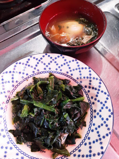 簡単★冷凍ほうれん草のだし炊きとスープ-レシピのメイン写真