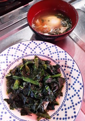 簡単★冷凍ほうれん草のだし炊きとスープ-レシピのメイン写真