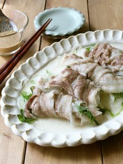 レンチンで簡単♪新玉葱の豚肉巻き-レシピのメイン写真