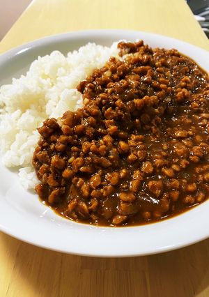 『大豆のミンチ肉』でキーマカレー-レシピのメイン写真