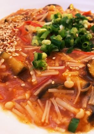 ご飯がススム！肉なし麻婆茄子-レシピのメイン写真