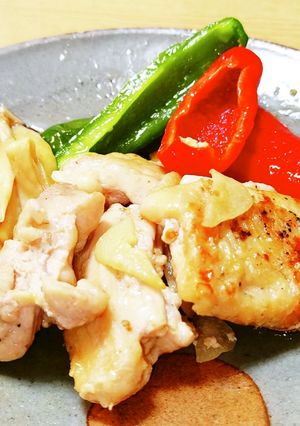 若鶏もも肉を蒸し焼きで!-レシピのメイン写真