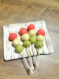 米粉の三色団子-レシピのメイン写真
