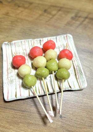 米粉の三色団子-レシピのメイン写真