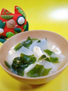 大根とわかめのみそ汁-レシピのメイン写真