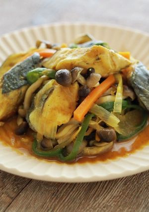 レンジで簡単！サワラのカレー蒸し-レシピのメイン写真