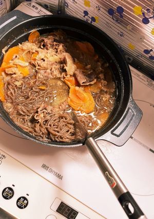 牛肉煮込み　すき焼き味-レシピのメイン写真