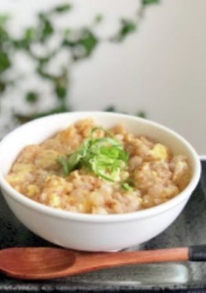 玄米卵粥-レシピのメイン写真