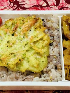 かき揚げときんぴら蓮根弁当-レシピのメイン写真