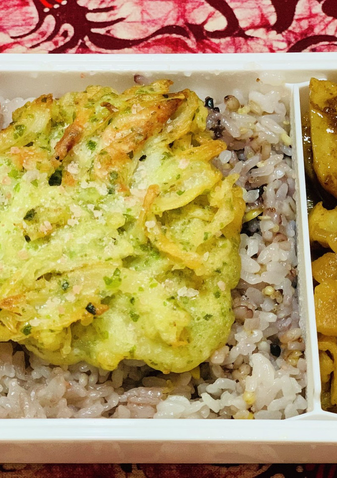 かき揚げときんぴら蓮根弁当-レシピのメイン写真