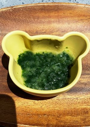 茄子とほうれん草の味噌汁-レシピのメイン写真