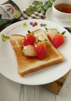 苺とはちみつのスイーツトースト-レシピのメイン写真
