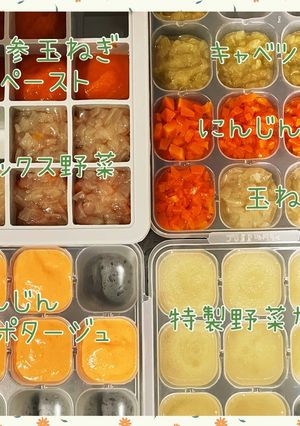 玉ねぎ、人参、キャベツで簡単離乳食-レシピのメイン写真