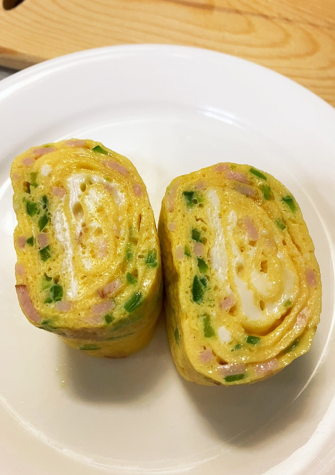 ハムとピーマンの卵焼き-レシピのメイン写真