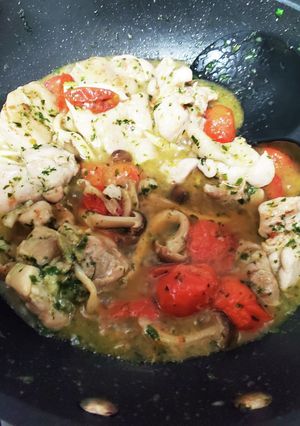 鶏肉のバジル炒め煮-レシピのメイン写真