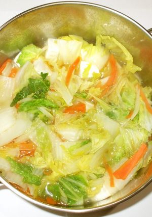 豆腐白菜スープ煮♪皮膚のかゆみに簡単薬膳-レシピのメイン写真